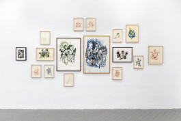 Zeichnungen - Ausstellungsansicht Künstlerhaus Friese, Hamburg © Sebastian Gräfe