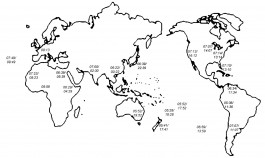 The Sun Rises in the East – times of local sunrises © Sebastian Gräfe